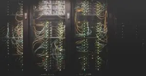 Network cabling installation in a server room for NYC office buildout