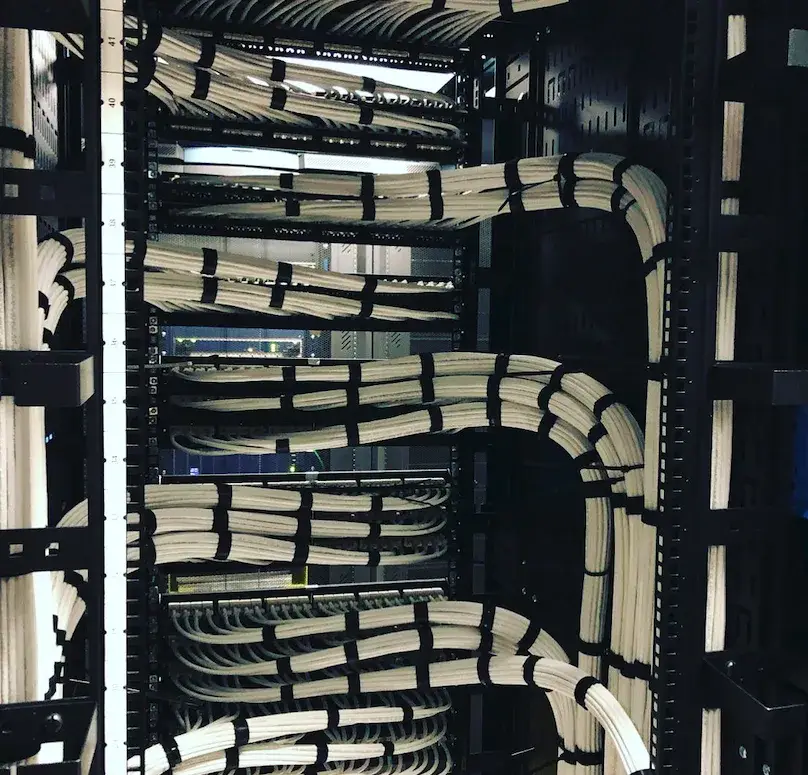 Phipps: Cameras, Cabling and Wi-Fi Across 200+ Affordable Housing Properties 3 Neatly dressed patch cables in a network rack at a Phipps property
